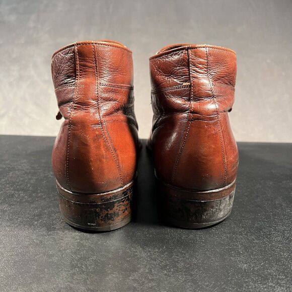 Florsheim Monk Strap Leather Shoes Men\'s 10.5 C Chesnut Brown Leather Dress main image 10